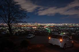 観音山みはらし台から高崎市街の夜景