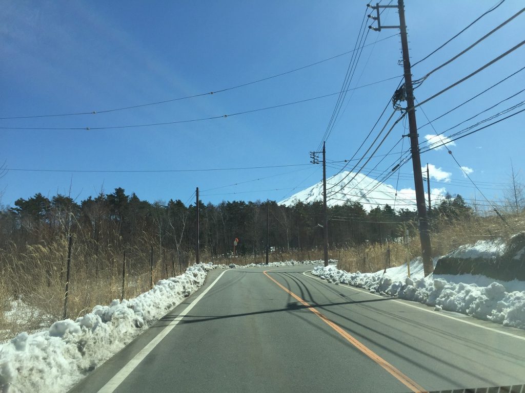 きれいに除雪された道路
