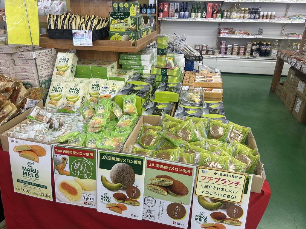 メロンを使ったスイーツもたくさん販売されていました！