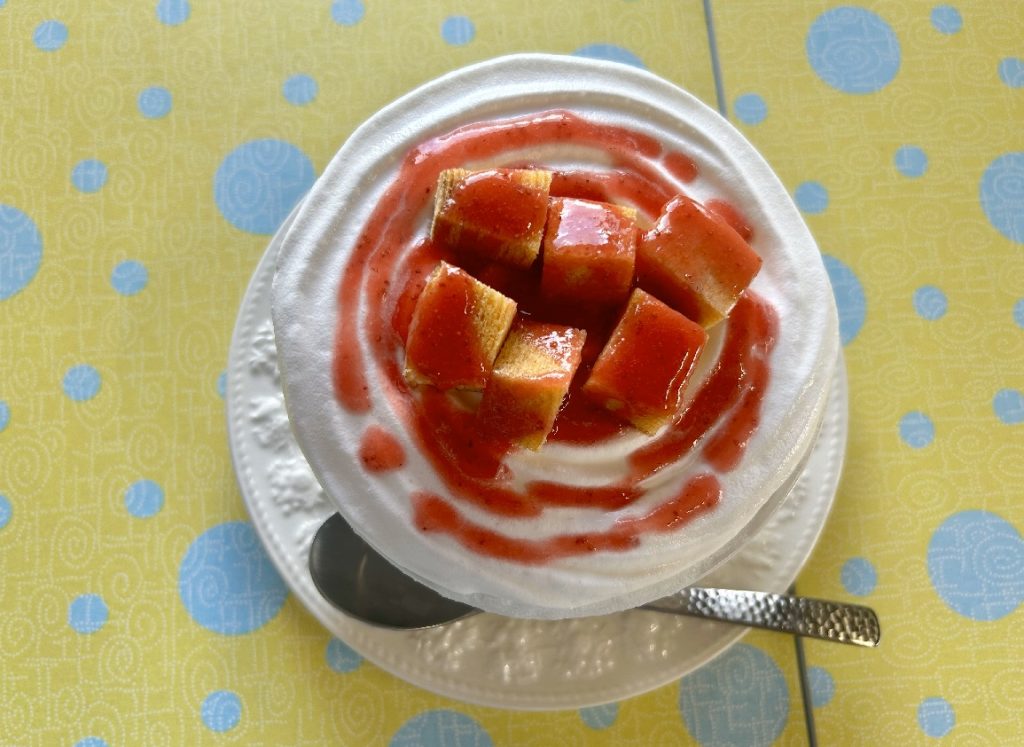 ショートケーキ風かき氷