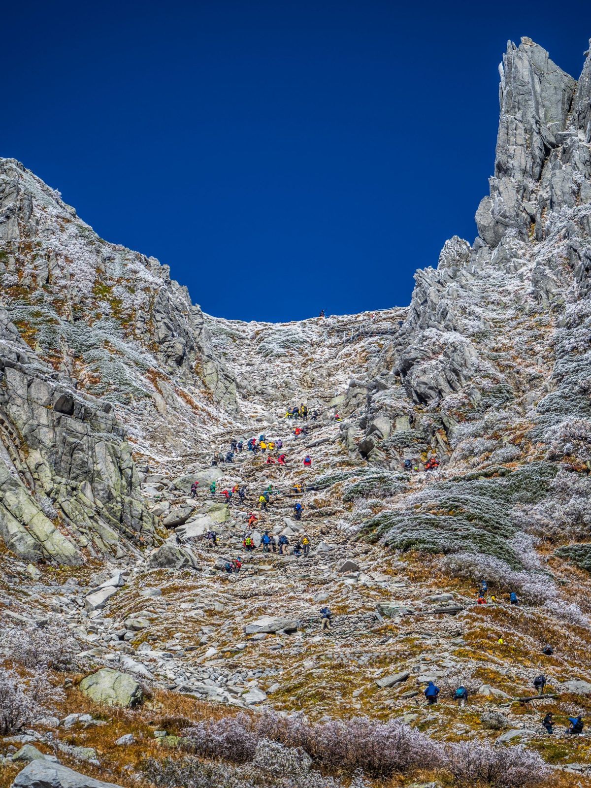 長野県駒ケ根市 駒ヶ根高原 千畳敷カール 冬景色