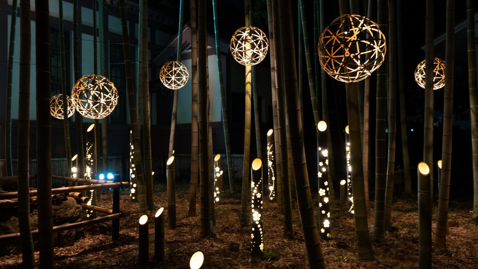 足利灯り物語の竹灯り