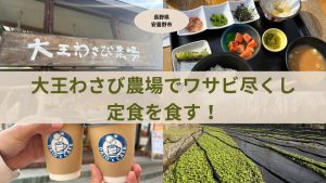 【安曇野市】大王わさび農場で「ワサビ尽くし」の定食を食す!