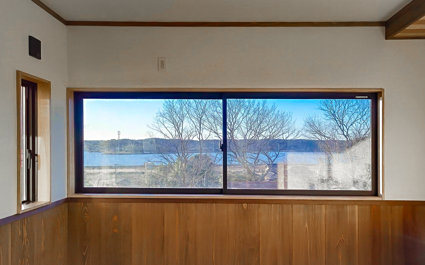 DKからの眺めが最高,北向き 北窓 アトリエに最適,新築 戸建 別荘 茨城県鉾田市,湖が見える 素敵な 家