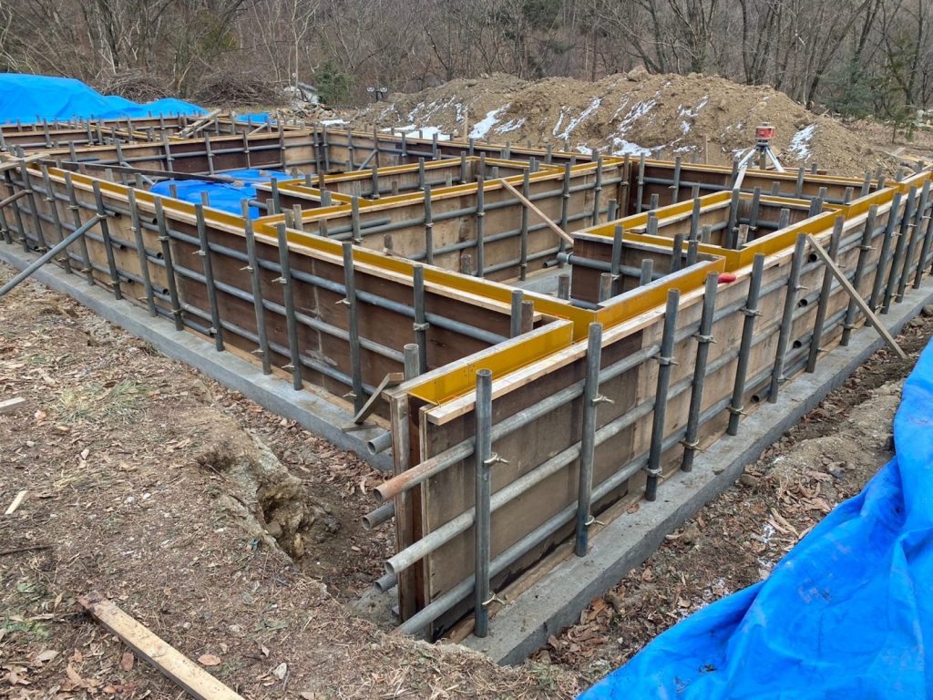 清里の基礎工事