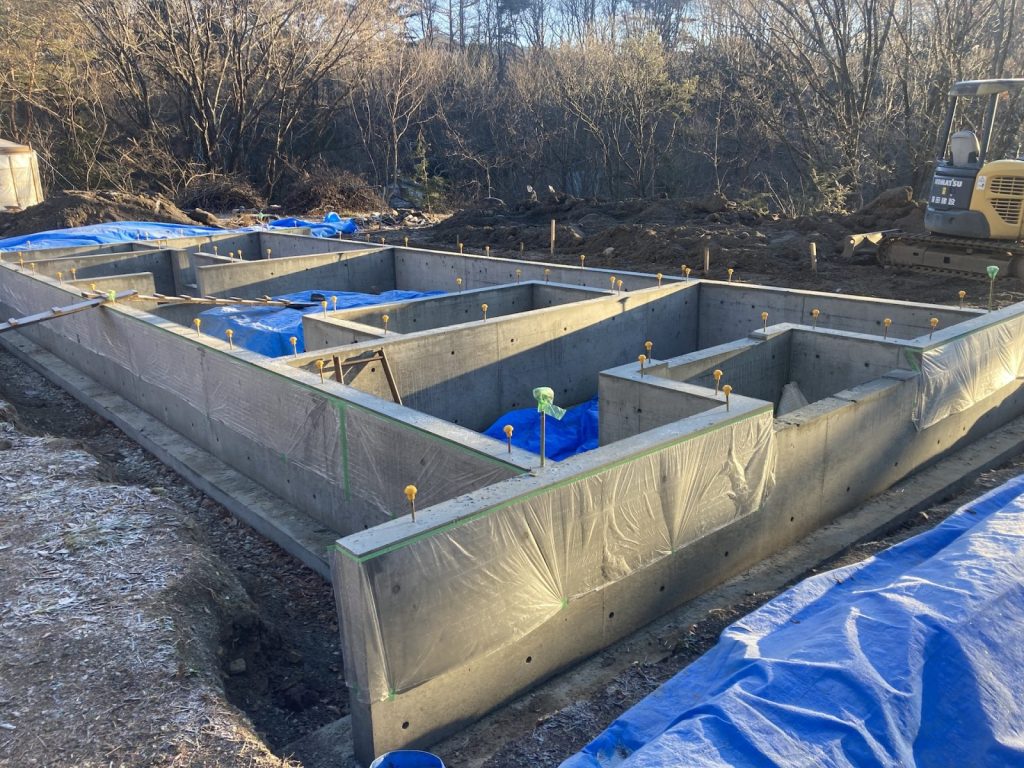 清里の基礎工事