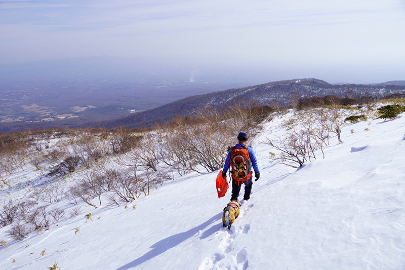 地図をこまめに確認しながら下山