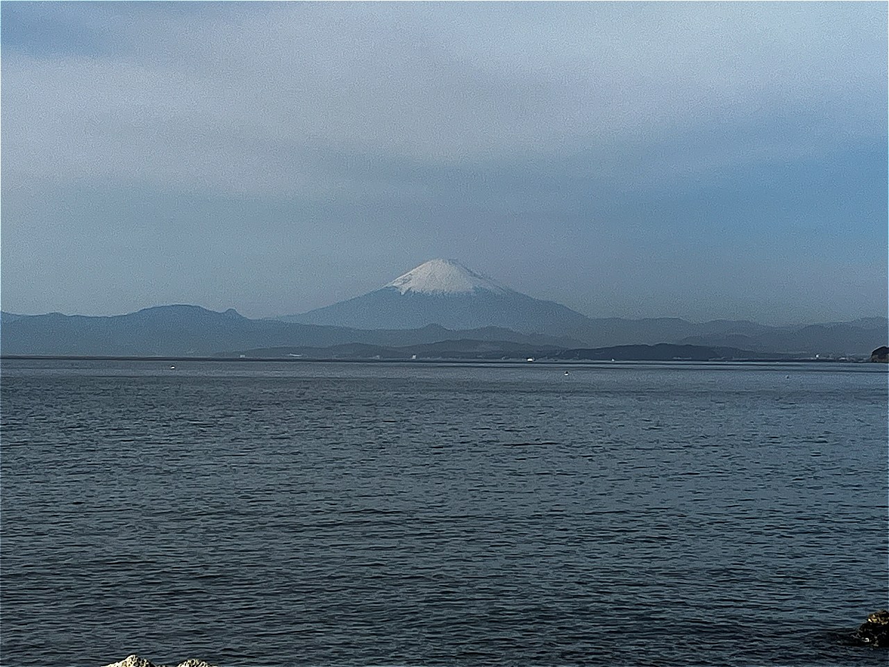 富士山が!